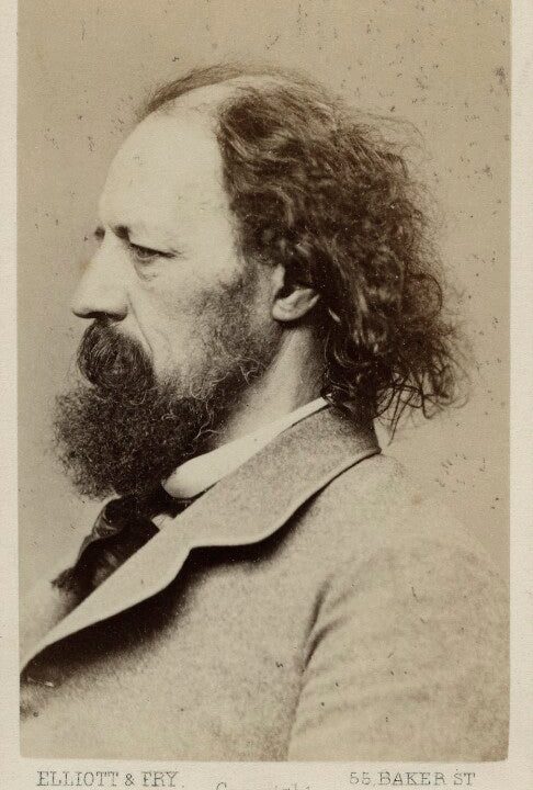 Alfred, Lord Tennyson Portrait Print Cheap Fake