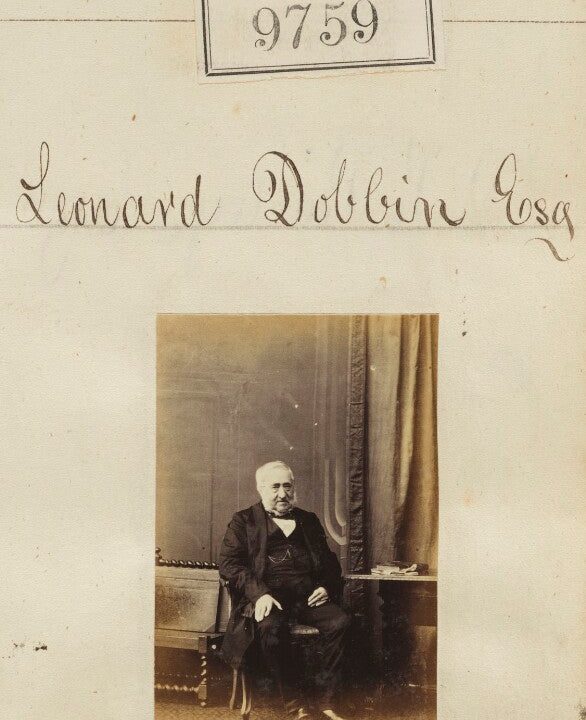 Leonard Dobbin Portrait Print Manchester For Sale