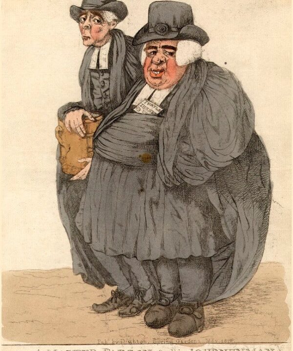 'A master parson & his journeyman' Portrait Print Discount Supply