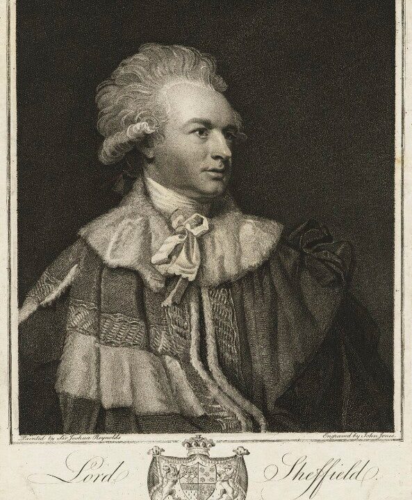 John Baker Holroyd, 1st Earl of Sheffield Portrait Print Free Shipping For Nice