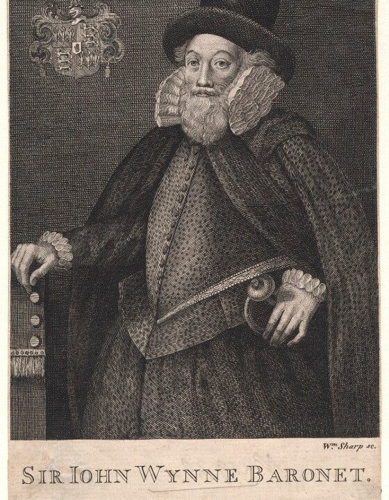 Sir John Wynn of Gwydir, 1st Bt Portrait Print Classic