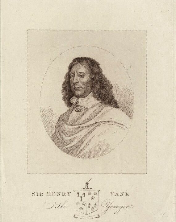 Sir Henry Vane the Younger Portrait Print Very Cheap Pice