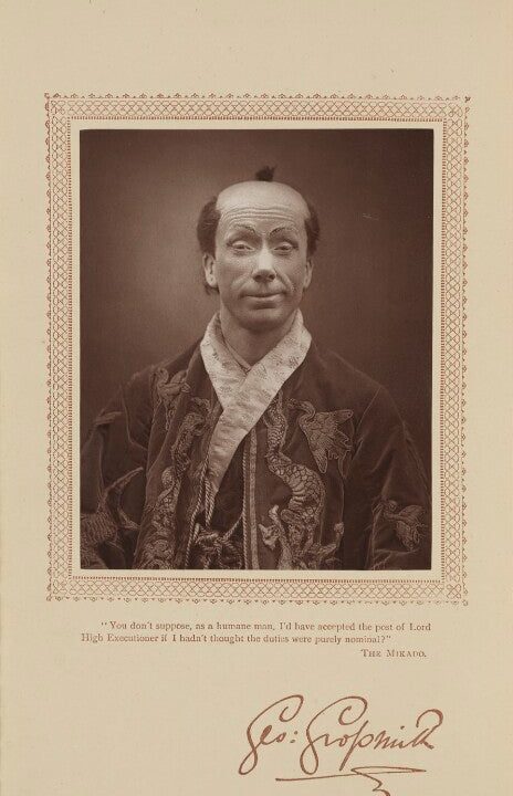 George Grossmith as Ko-Ko in 'The Mikado' Portrait Print Very Cheap Pice