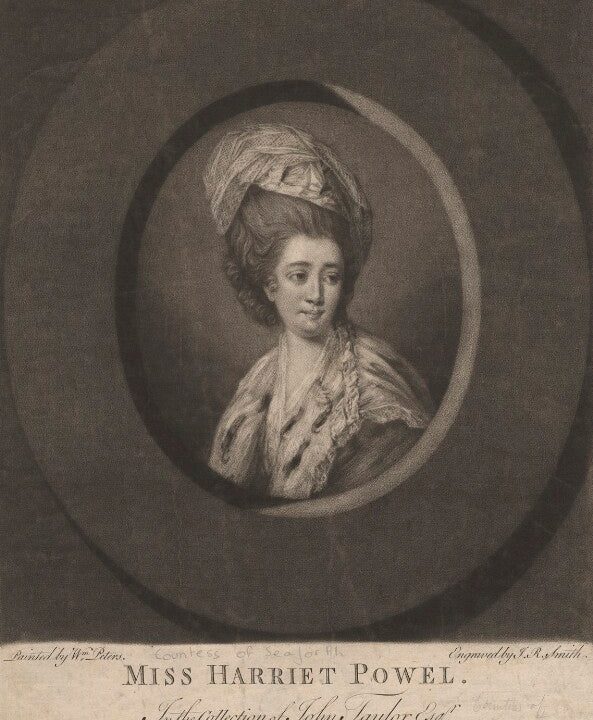 Harriet Mackenzie (née Powell), Countess of Seaforth Portrait Print Free Shipping For Sale