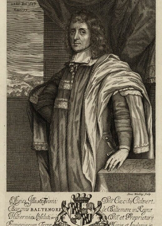 Cecil Calvert, 2nd Baron Baltimore Portrait Print Cheap Store