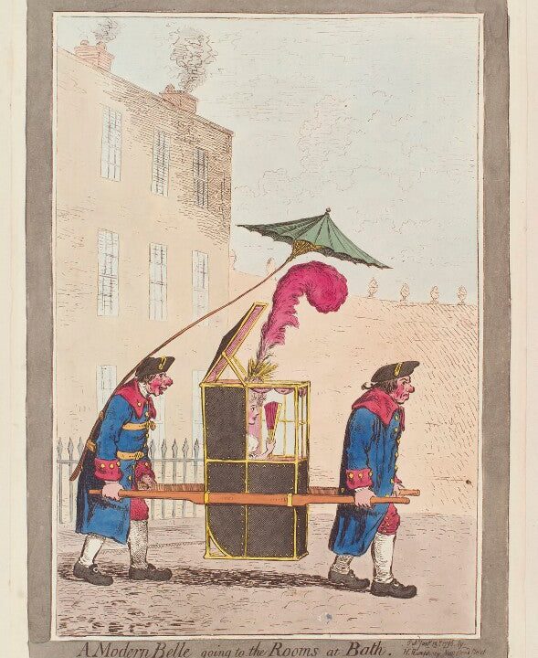 'A modern belle going to the rooms at Bath' Portrait Print Discount Best