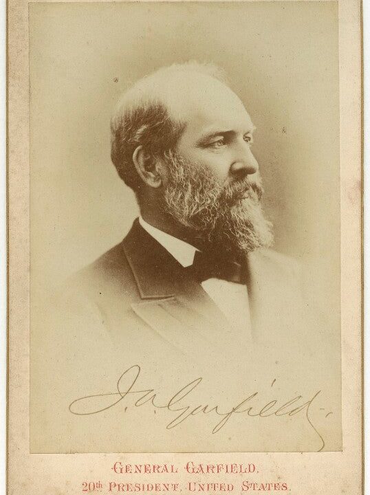 James Abram Garfield Portrait Print Excellent