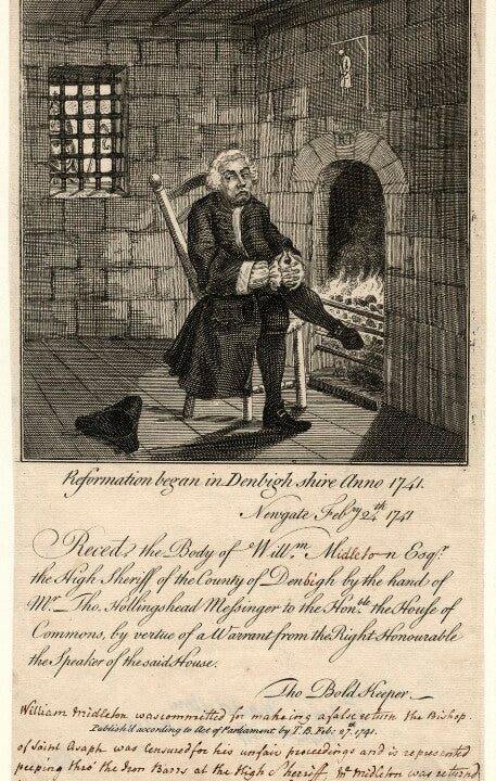 William Myddelton; Bishop of St Asaph Portrait Print Cheap Online Store Manchester