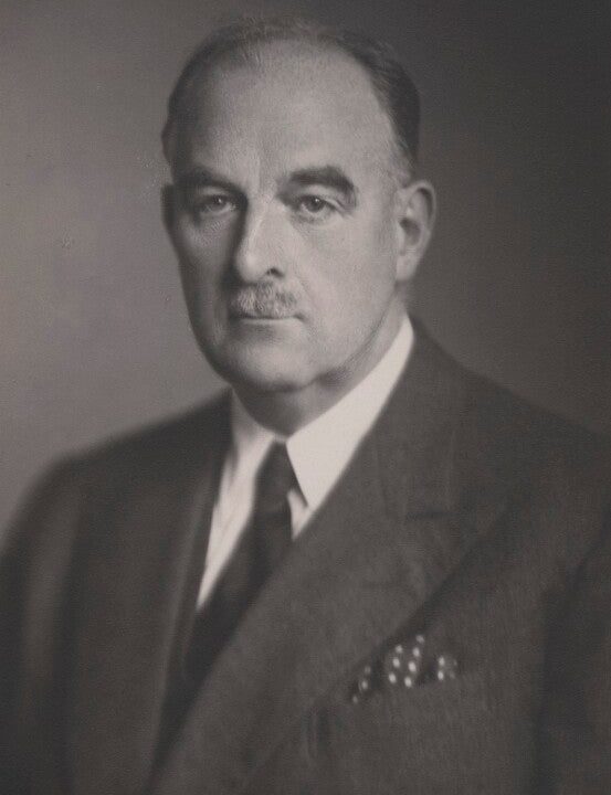 Frederick Godber, 1st Baron Godber Portrait Print Original For Sale