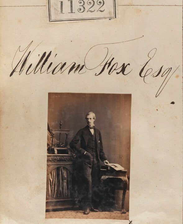 William Fox Portrait Print Free Shipping Manchester