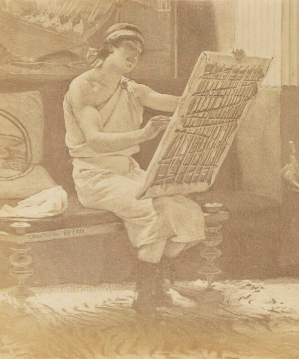 'A Roman Artist by Alma-Tadema' Greetings Card For Cheap Pice