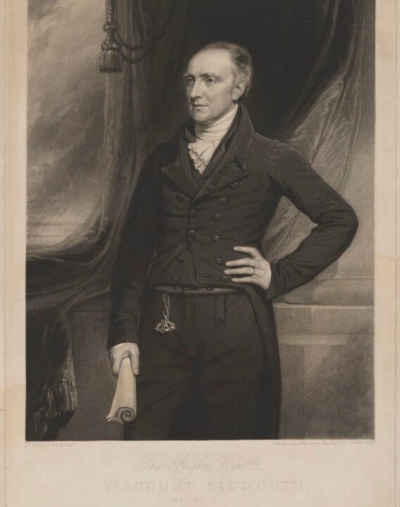 Henry Addington, 1st Viscount Sidmouth Portrait Print Buy Cheap Release Dates