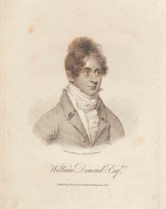 William Fisher Peach Dimond Portrait Print With Credit Card For Sale
