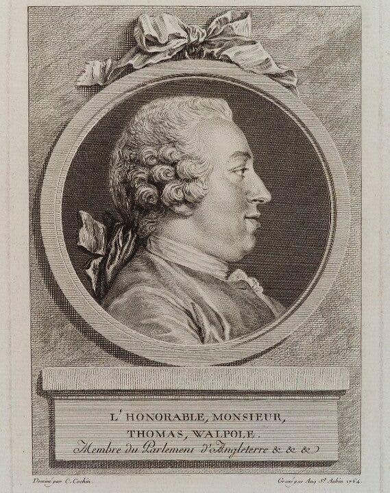 Thomas Walpole Portrait Print Authentic