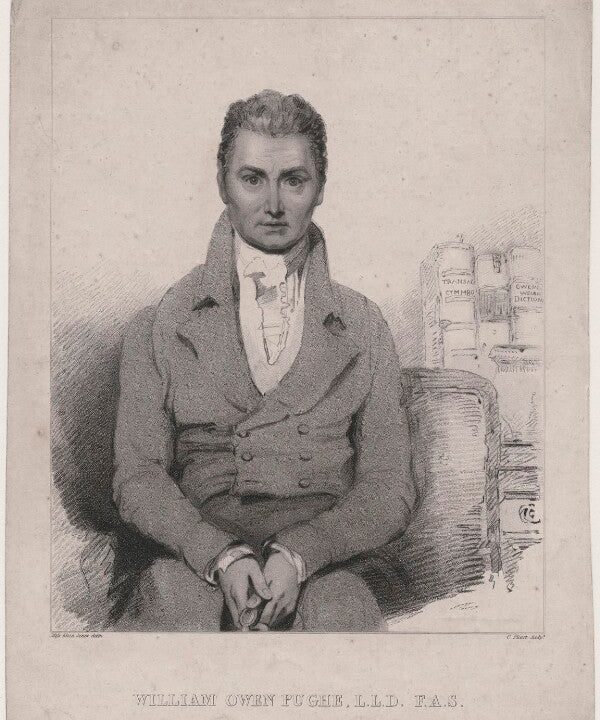 William Owen Pughe Portrait Print Clearance 2025 Unisex