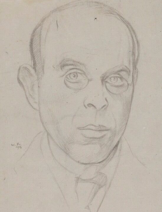 William Rothenstein Portrait Print Clearance Fashionable