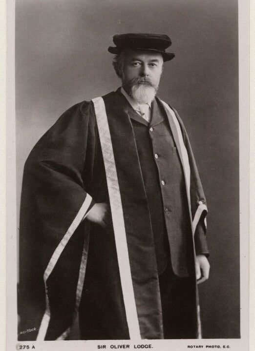 Sir Oliver Joseph Lodge Portrait Print Quality Free Shipping