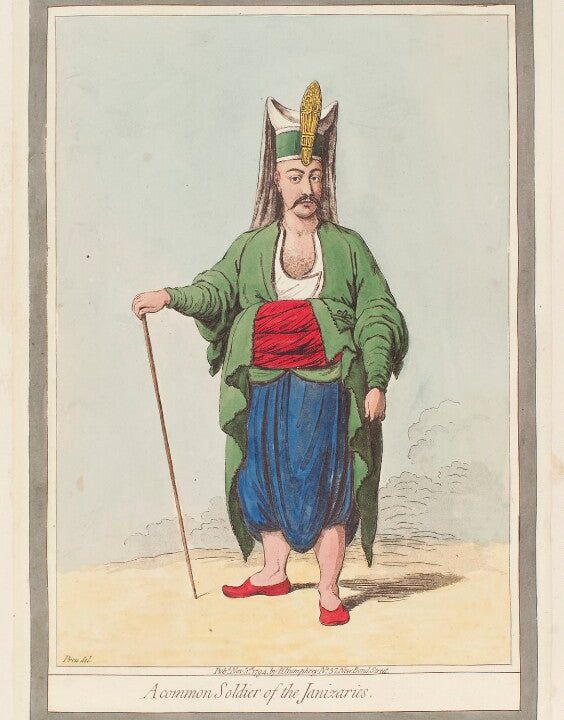 'A common soldier of the Janizaries' Portrait Print Amazing Pice Cheap Online