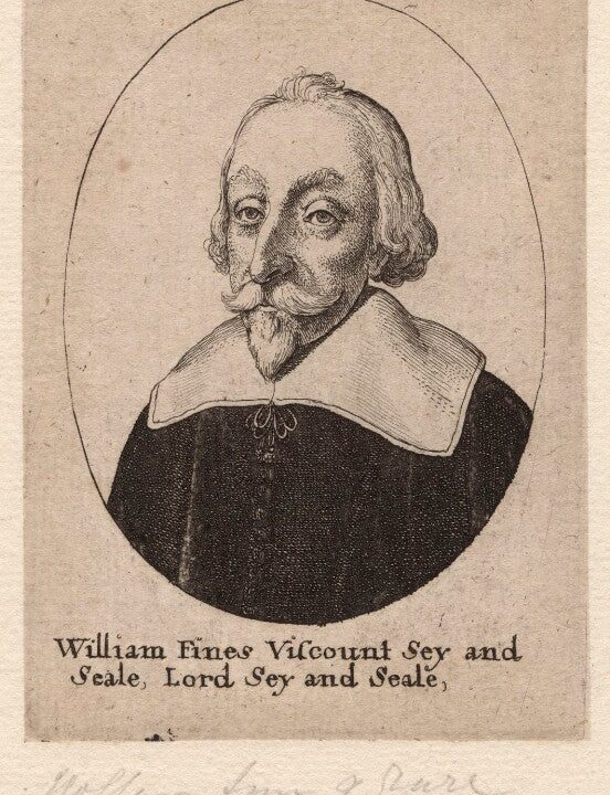 William Fiennes, 1st Viscount Saye and Sele Portrait Print Free Shipping Fake