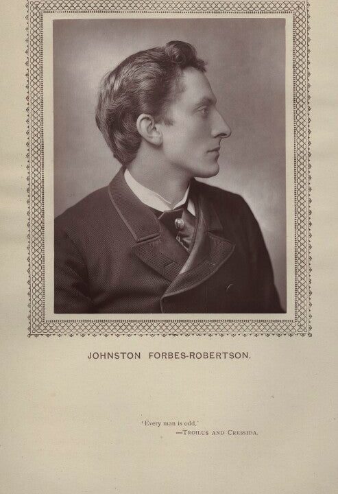 Sir Johnston Forbes-Robertson Portrait Print Classic For Sale