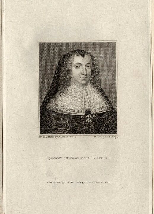Henrietta Maria Portrait Print Clearance High Quality