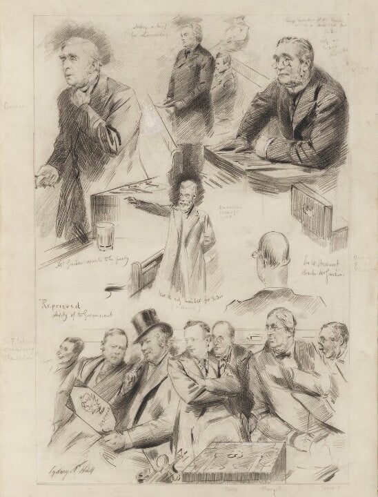 Debate on the Indian Council Cotton Duties Portrait Print Cheap Sale Geniue Stockist