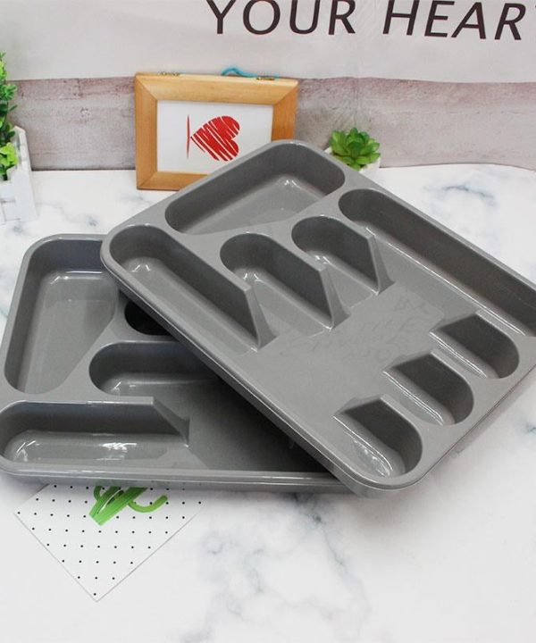 Plastic Grey Cutlery Tray 34*26 cm Largest Supplier