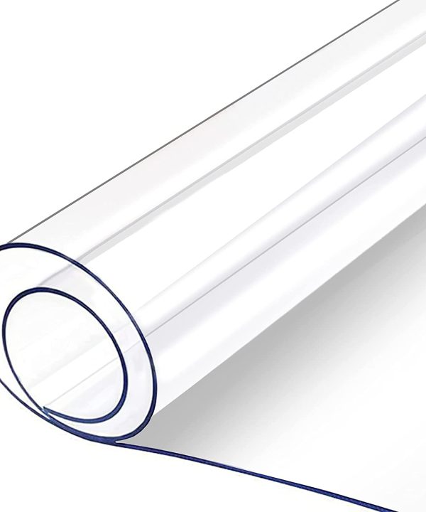 Polyester Transparent Tablecloth PVC 0.2 mm thickness 1Mx1.37m (Pls stretch after unpacking) Authentic Cheap Pice