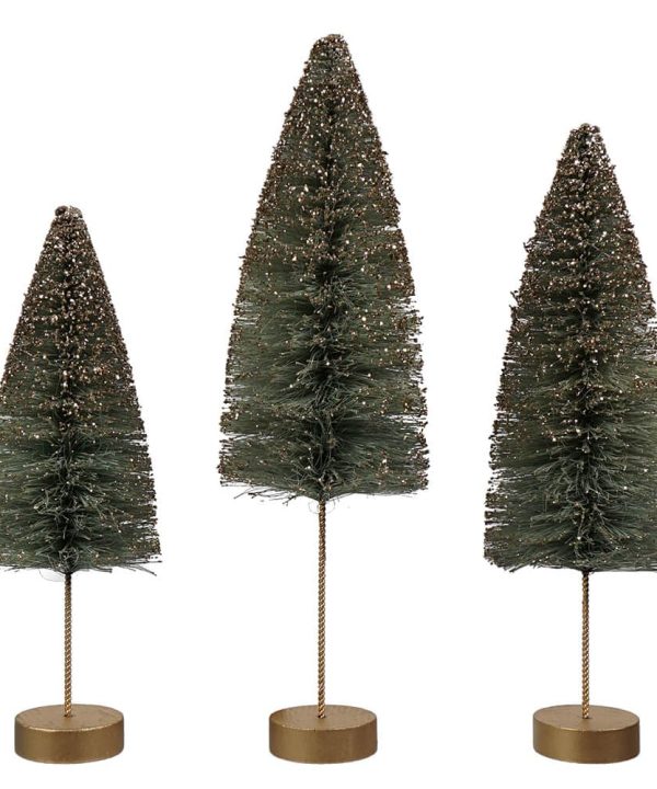 Dreams Of Sage Fall Bottle Brush Trees Set/3 Buy Cheap Tumblr