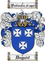 Duguid Family Crest / Coat of Arms JPG or PDF Image Download Sale Cost