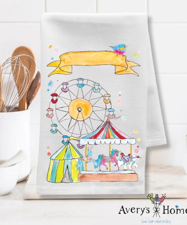State Fair County Fair Customizable Flour Sack Dish Towel Free Shipping Reliable