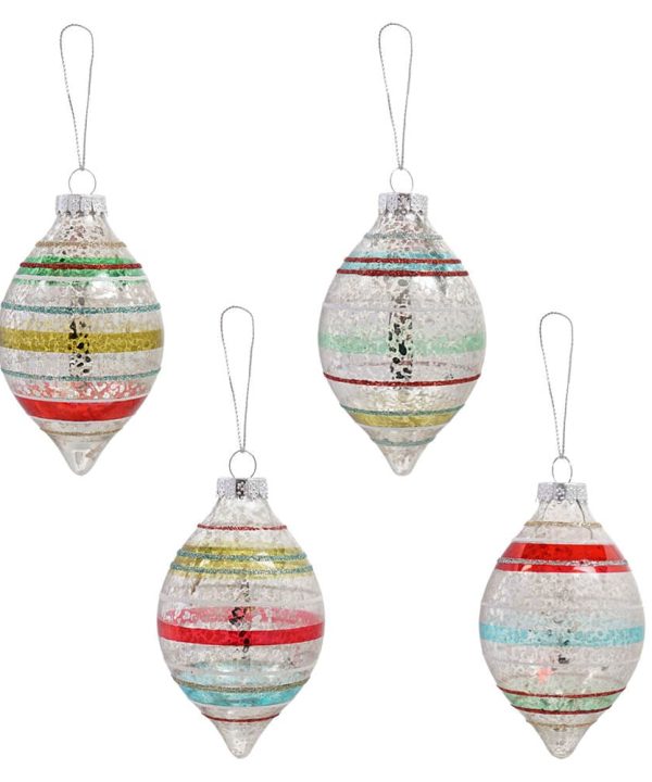 Early Years Glass Reflector Drop Boxed Ornaments Set/4 Release Dates Cheap Online