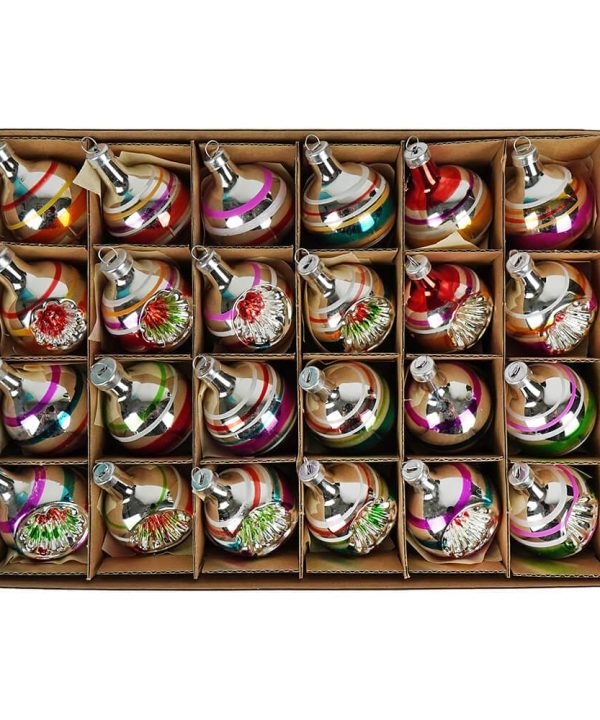 Early Years Mini Glass Ornaments Set/24 Free Shipping The Cheapest