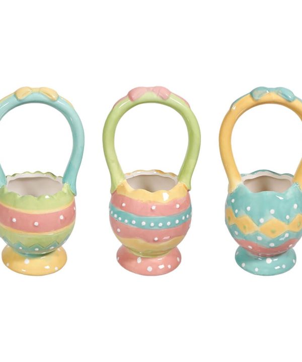 Easter Dottie Basket Ramekins Set/3 Buy Cheap Factory Outlet