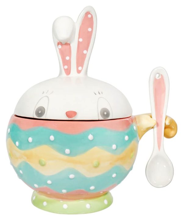 Easter Dottie Bowl with Spoon & Green Base Outlet 2025 Unisex