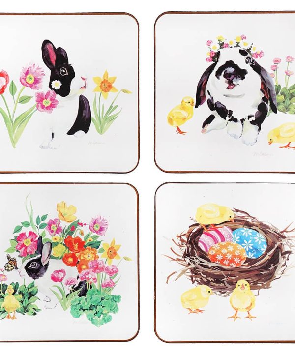Easter Garden Coasters Set/4 2025 New Sale Online
