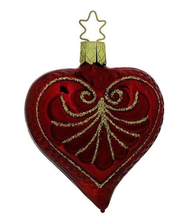 Elegant Dark Red Heart Ornament Find Great For Sale