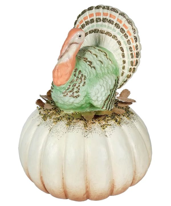 Elegant Turkey on Pumpkin Cheap Sale Geniue Stockist