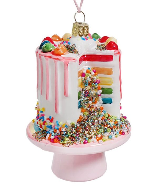 Explosion Confetti Cake Ornament Huge Surprise