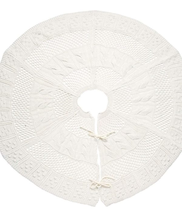 Fabric Knitted Boho Tree Skirt Free Shipping Fashionable