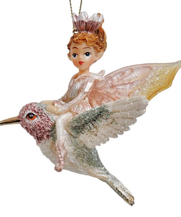Fairy On Hummingbird Ornament Buy Cheap Brand New Unisex