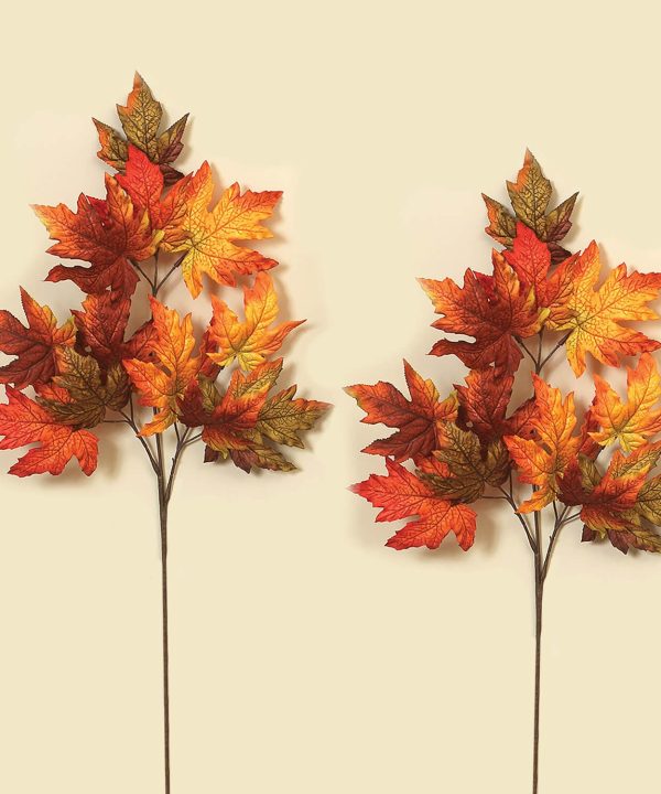 Fall Color Maple Leaf Sprays Set/2 Best Pices Cheap Pice