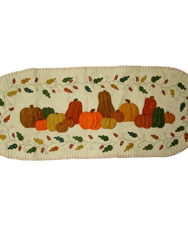 Fall Pumpkins & Leaves Table Runner Clearance With Credit Card