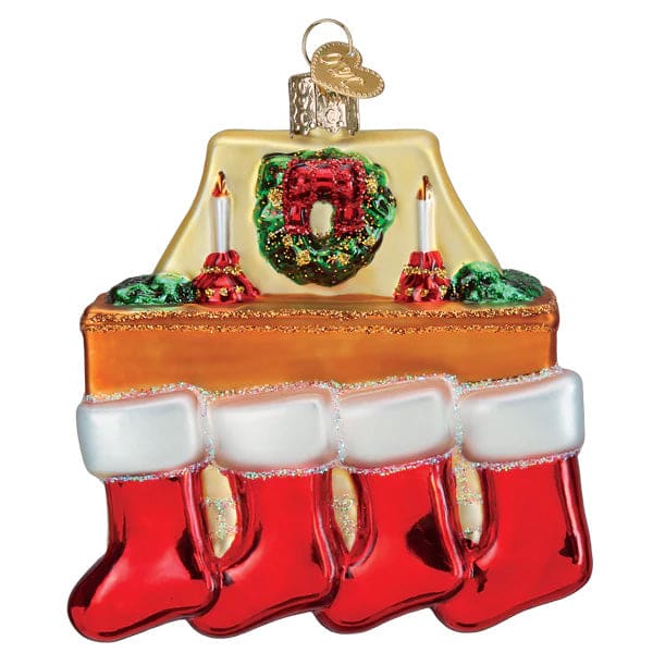 Family Of 4 Stockings Ornament Perfect For Sale