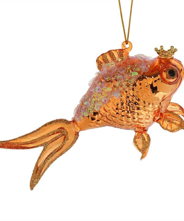 Fanciful Gold Goldfish Ornament Get Authentic For Sale