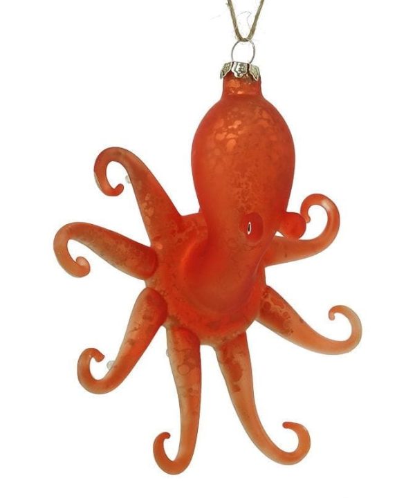 Fantastical Orange Octopus Ornament Cheap Hot Sale