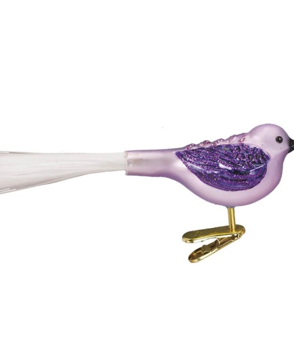 Fat Purple Glitter Bird Ornament Perfect Cheap Pice