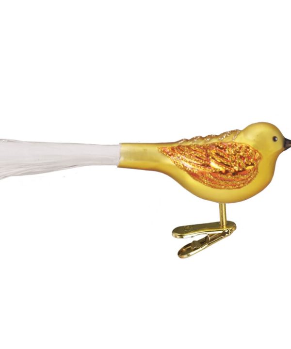 Fat Yellow Glitter Bird Ornament Wiki Cheap Online