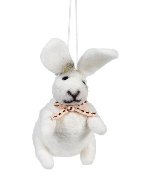 Felt Egg Body White Bunny Ornaments Free Shipping Clearance Store