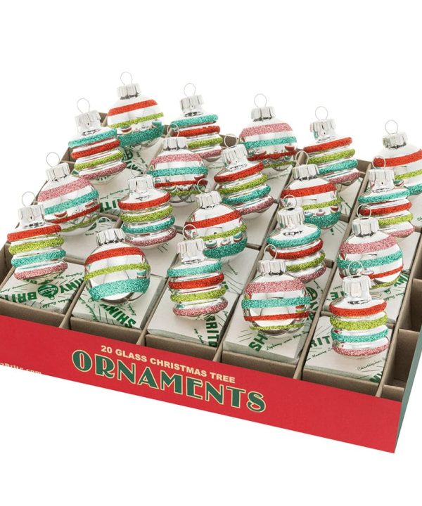 Festive Fete Shapes & Rounds Ornaments Set/20 Geniue Stockist Cheap Pice